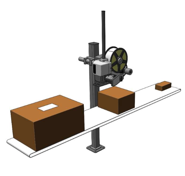 QuickTamp-etikettering av lådor med olika höjd