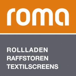 Romo rullgardiner, lamellgardiner, textilskärmar, logotyp