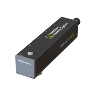 MPERIA 50W fiberlasermärkningssystem, visat i en vinklad produktvy, avsett för permanent industriell märkning.