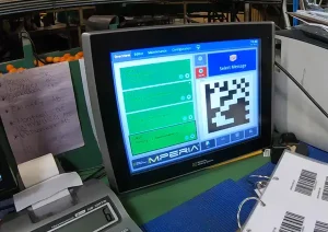 MPERIA visar en Datamatrix-kod