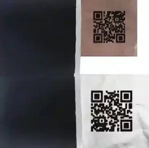 QR-koder tryckta på förpackningar av metallfolie