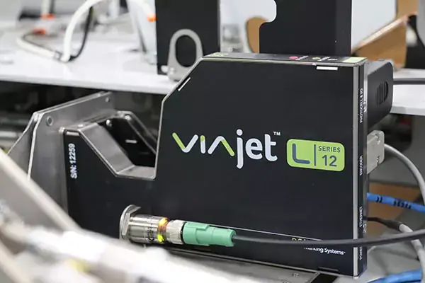 Viajet L-serien, L-12 på produktionslinjen hos Haley Manufacturing Olympic Fruit.