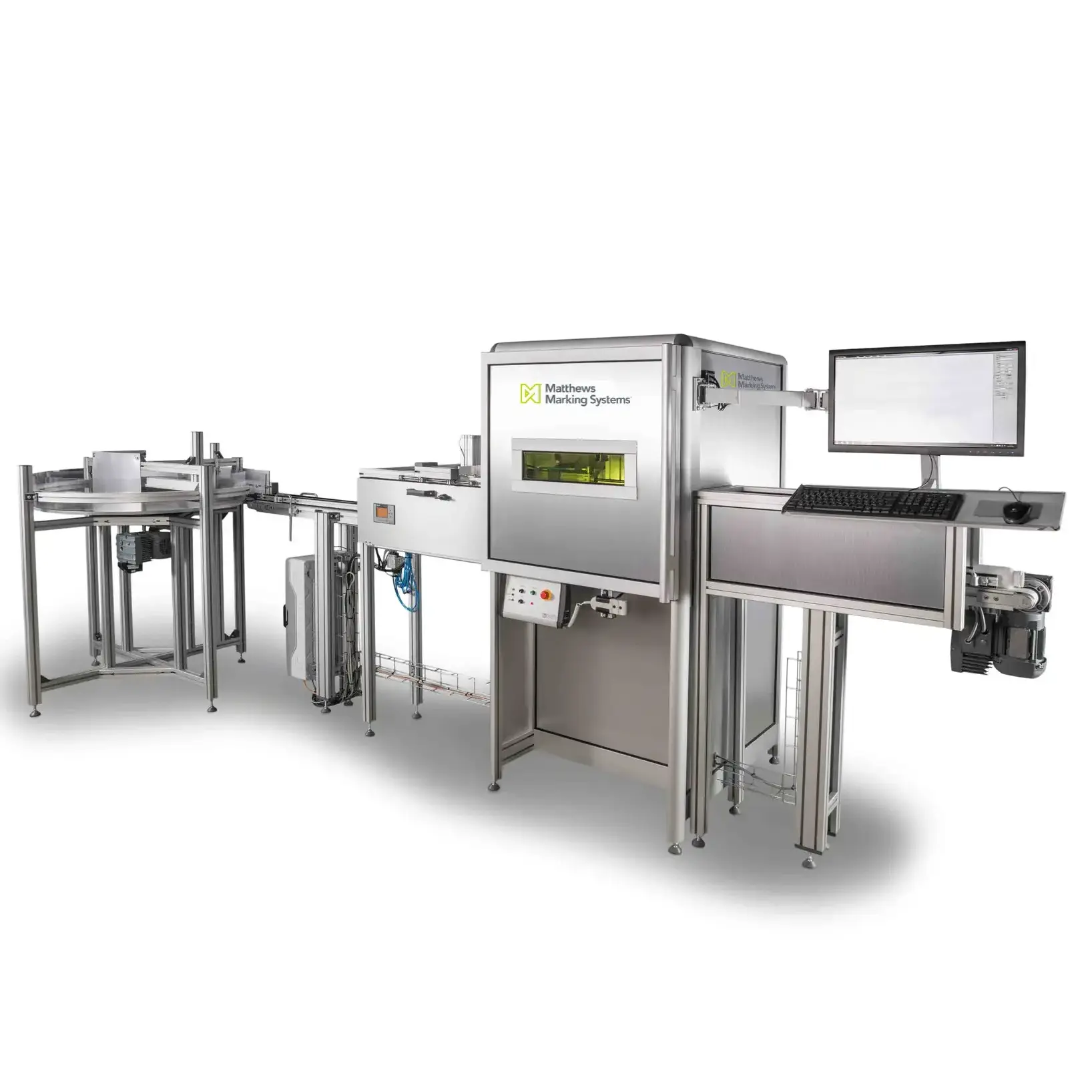 För maximal automatisering är en kombination av en separator och ett lasersystem med transportband den perfekta lösningen.